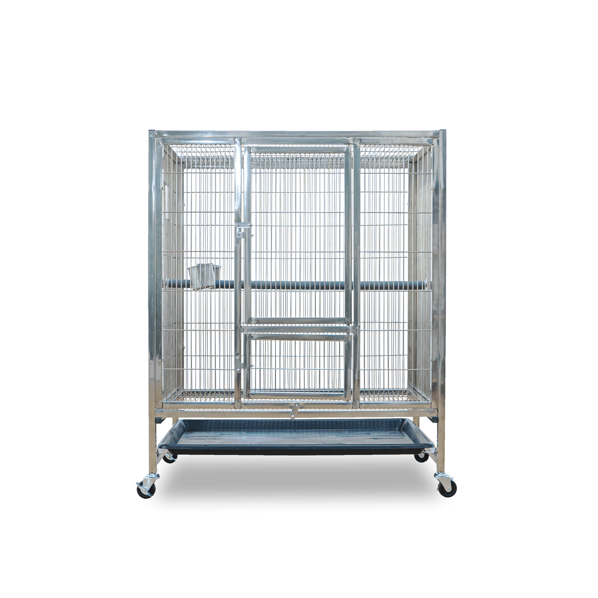 กรงนกสแตนเลสท่อตัน PAWRADISE รุ่น BUDDY SIZE M 78X52X90 ซม._0